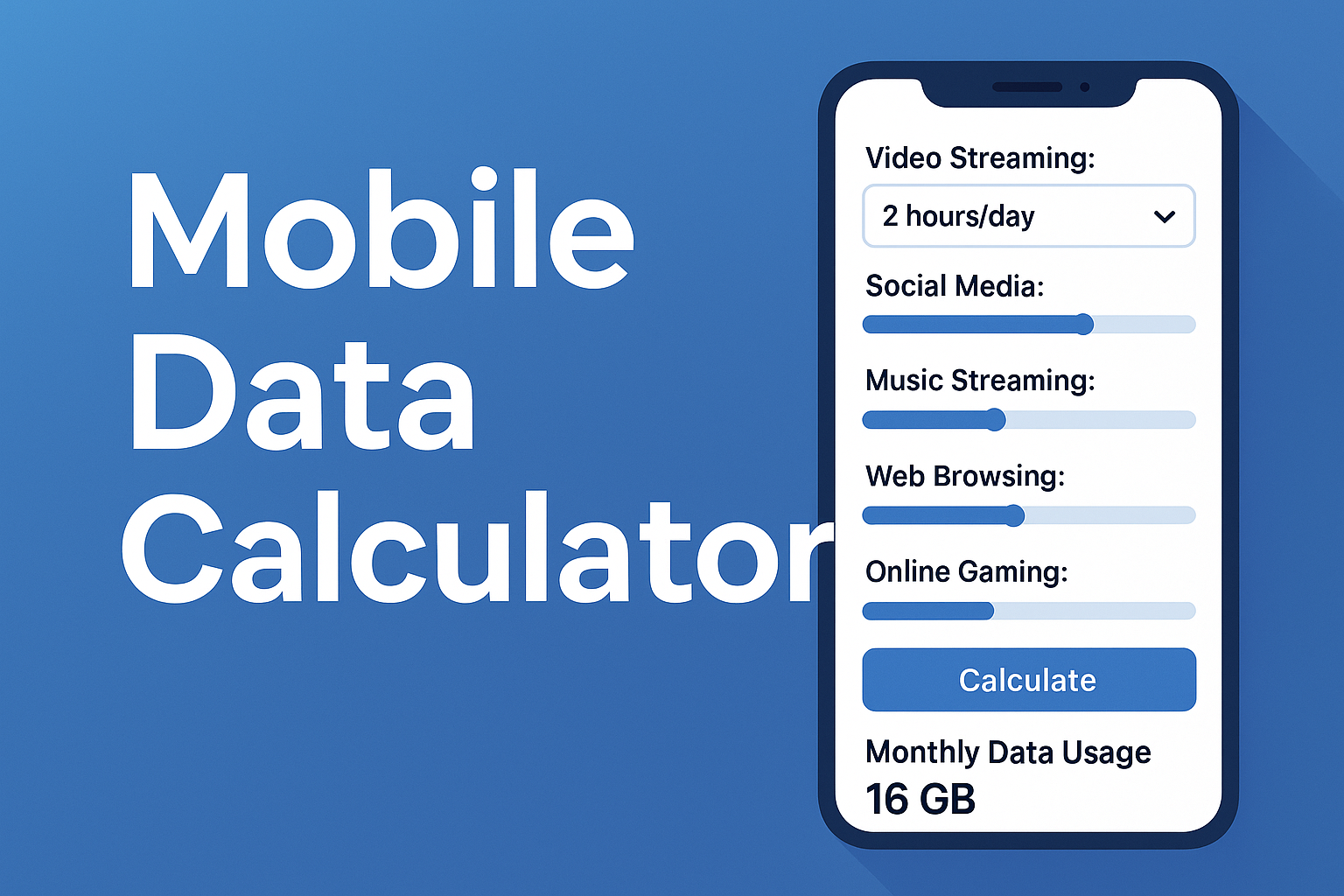 Mobile Data Calculator Mobile Data Calculator